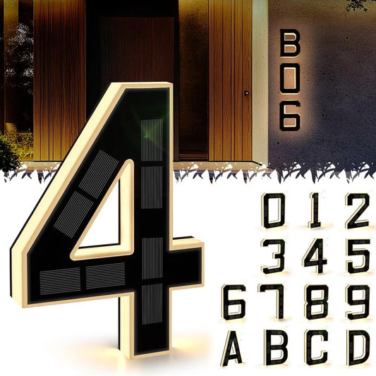 🎁Last Day Sale – 49% Off🔥 Illuminated Outdoor House Numbers✨