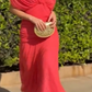 Women's Elegant Mesh Boutonniere Dress