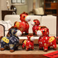 Year of the Horse Copper Coins Plush Doll Home Decoration
