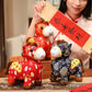 Year of the Horse Copper Coins Plush Doll Home Decoration