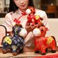 Year of the Horse Copper Coins Plush Doll Home Decoration