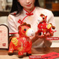 Year of the Horse Copper Coins Plush Doll Home Decoration