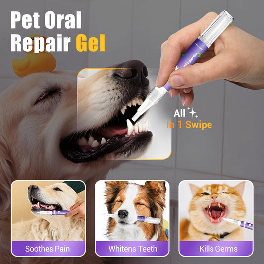 🥇BUY 1 GET 1 FREE🔥Pet Oral Repair Gel Toothbrush 🐱🐶