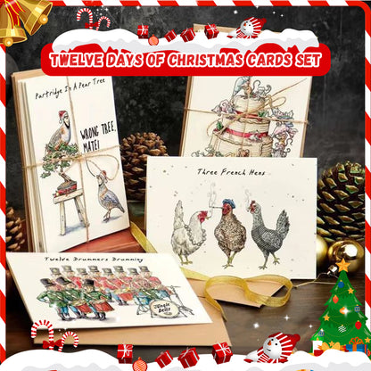 🎄Christmas Sales 50% OFF🎉Twelve Days of Christmas Cards Set