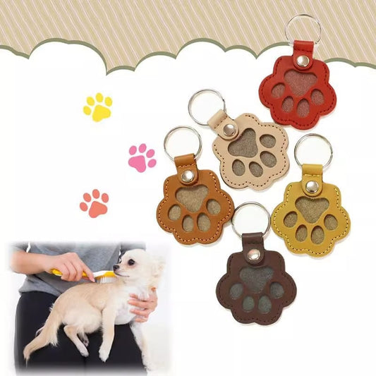 💖Leather Pet Memorial Keychain  🐾 Keep Their Memory Close, Always(60% off🔥)