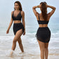 💥Last Day Special Sale 49% OFF🩱Slimming Mesh Sheer Sarong Wraps Swimsuit