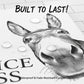 Funny Bathroom Wall Art - "Nice Ass" Donkey Print
