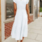 💖New Year's Sale 50% ✨WOMEN'S SUMMER CASUAL FLUTTER SHORT MIDI DRESS
