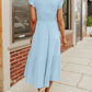 💖New Year's Sale 50% ✨WOMEN'S SUMMER CASUAL FLUTTER SHORT MIDI DRESS