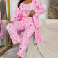 Comfy 3-Piece Pajama Set – Robe, Camisole & Long Pants