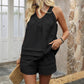 💕Last Day Promotion 49% OFF🌸Plain V-Neck Sleeveless Two Piece Set