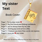 🎅Christmas Sale 50% OFF💥My Book Necklace for Daughter,Son or Lover, Birthday Day Gift Graduation Jewelry