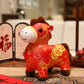 Year of the Horse Copper Coins Plush Doll Home Decoration