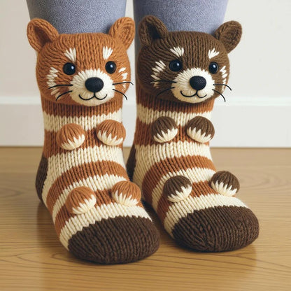 🎁 Last Day 50% OFF – Cosy 3D Knit Animal Socks, Cute & Comfy for You or a Lovely Gift