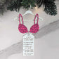 ✨ Handmade Wooden Bra Ornament - Signable Back for a Personal Touch! Unique Best Friend Gift 🎁