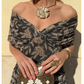 Women's Elegant Mesh Boutonniere Dress