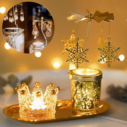 🎁Christmas Early Purchase✨Christmas Rotary Scented Candle Holder