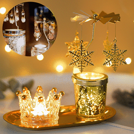 🎁Christmas Early Purchase✨Christmas Rotary Scented Candle Holder