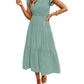 💖New Year's Sale 50% ✨WOMEN'S SUMMER CASUAL FLUTTER SHORT MIDI DRESS