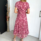 Women's Elegant Mesh Boutonniere Dress