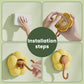 Flower-Shaped Suction Cup Hook for Bathroom & Kitchen