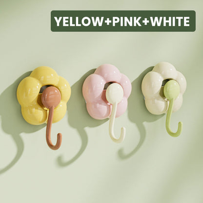 Flower-Shaped Suction Cup Hook for Bathroom & Kitchen