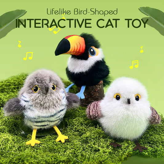 🔥Hot Sale 49% Off🔥Lifelike Bird-Shaped Interactive Cat Toy