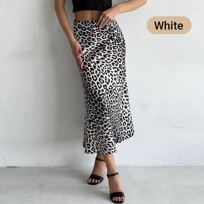 👍Hot Sale 49% Off🔥Leopard High Waist Printed Long Skirt