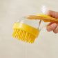 🐾Pet Bath Brush with Long Handle & Shampoo Dispenser🛁