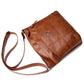 Soft Leather Messenger Multi Pocket Large Capacity Shoulder Bag