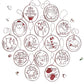 Hand Embroidery Christmas Ornaments Kit