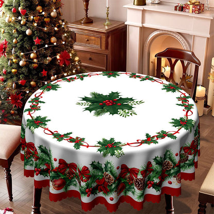Decorative Festive Spill-Resistant Tablecloth