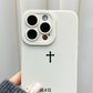 Matte Cross Pattern iPhone Case