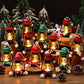 🎁Christmas decoration mini snowman lantern with hats and scarves❄️