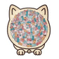 🎁 Christmas Sale 49% off 🎅 135-piece wooden puzzle in the shape of a cat in Morandi colors