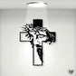 🙏Metal cross plaque of Jesus Christ for wall decoration✝️