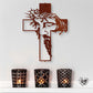 🙏Metal cross plaque of Jesus Christ for wall decoration✝️