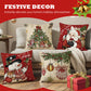 Cute Christmas Print Pillow Cover