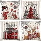 Cute Christmas Print Pillow Cover
