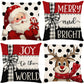 Cute Christmas Print Pillow Cover