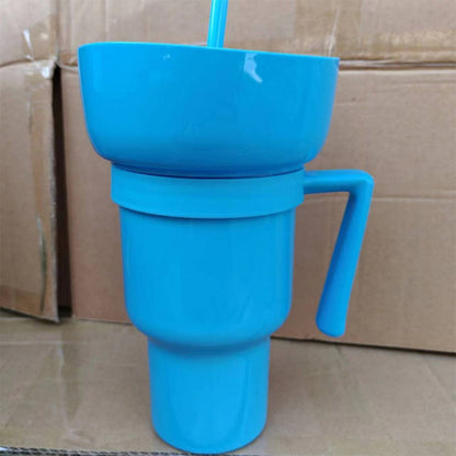 🔥Hot Sale 50% Off! 1000ml Stadium Mug with Straw and Color Change🥤