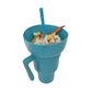 🔥Hot Sale 50% Off! 1000ml Stadium Mug with Straw and Color Change🥤