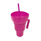 🔥Hot Sale 50% Off! 1000ml Stadium Mug with Straw and Color Change🥤