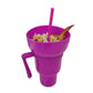 🔥Hot Sale 50% Off! 1000ml Stadium Mug with Straw and Color Change🥤
