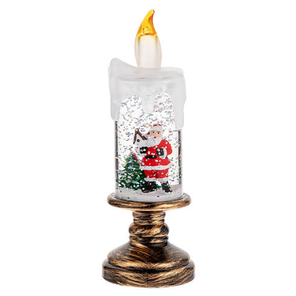🎄Christmas Sales 60% OFF🎉Battery Operated Lighted Christmas Snow Globe Candle