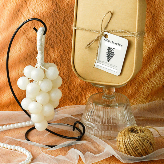 🔥Handmade grape-shaped soap with pearls🍇