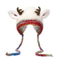 🎅Surprise price: £10.99 only!🎄🦌Handmade Knitted Christmas Antler 2-in-1 (Hat/Handbag)🧶