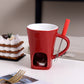 💖Special Price £12.99🔥Ceramic Chocolate Fondue Mug🍫