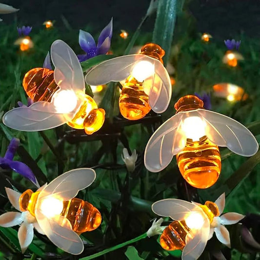 🎄Christmas Sales 60% OFF🎉Solar LED Bee String Lights🐝