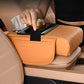 Multifunctional PU leather armrest mat for cars